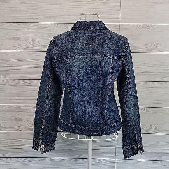 Hollister blue denim jean jacket Women's Size M - Picture 7 of 10